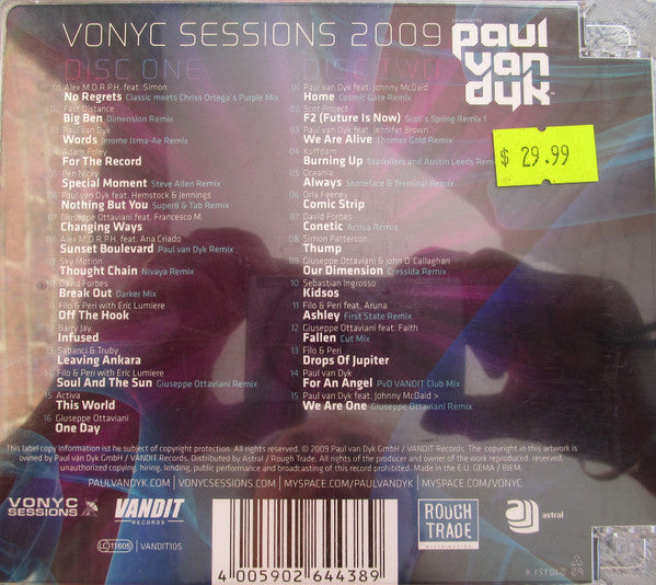 Paul van Dyk : Vonyc Sessions 2009 (2xCD, Mixed)