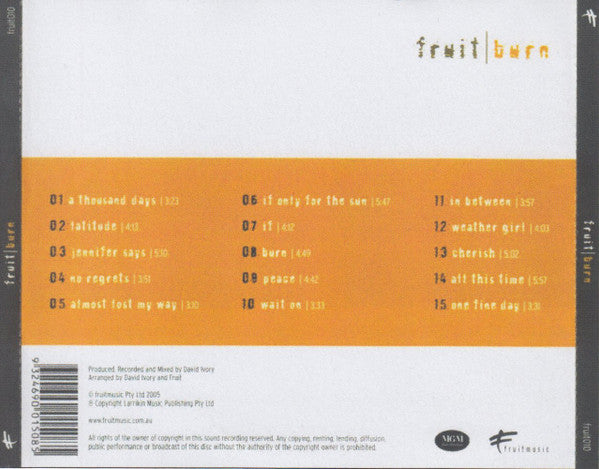 Fruit (7) : Burn (CD, Album)