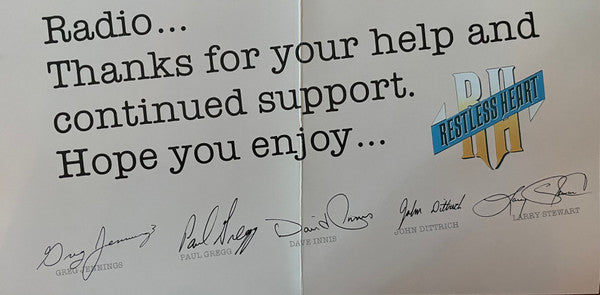 Restless Heart : Wheels (CD, Album, Promo)