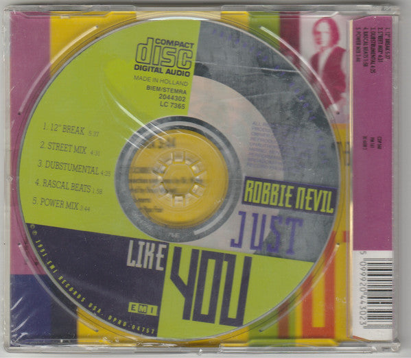 Robbie Nevil : Just Like You (CD, Maxi)