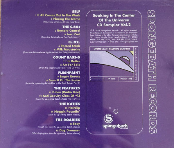 Various : Soaking In The Center Of The Universe Volume 2 (CD, Comp, Smplr)