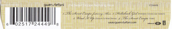 Gwen Stefani featuring Akon : The Sweet Escape (CD, Single, Enh)