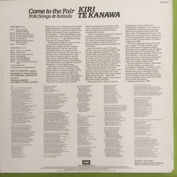 Kiri Te Kanawa : Come To The Fair (Folk Songs & Ballads) (LP)