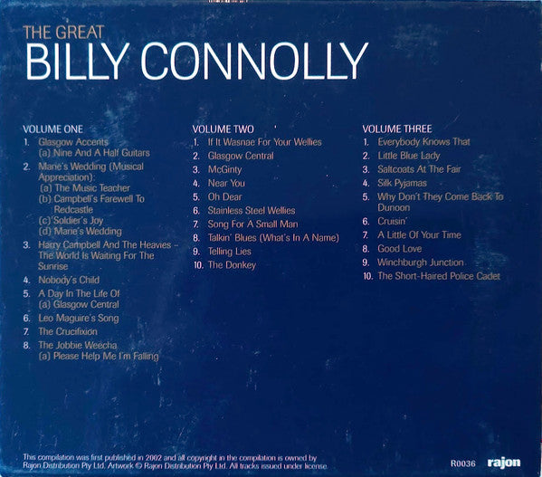 Billy Connolly : The Great Billy Connolly (3xCD, Comp + Box, RE)