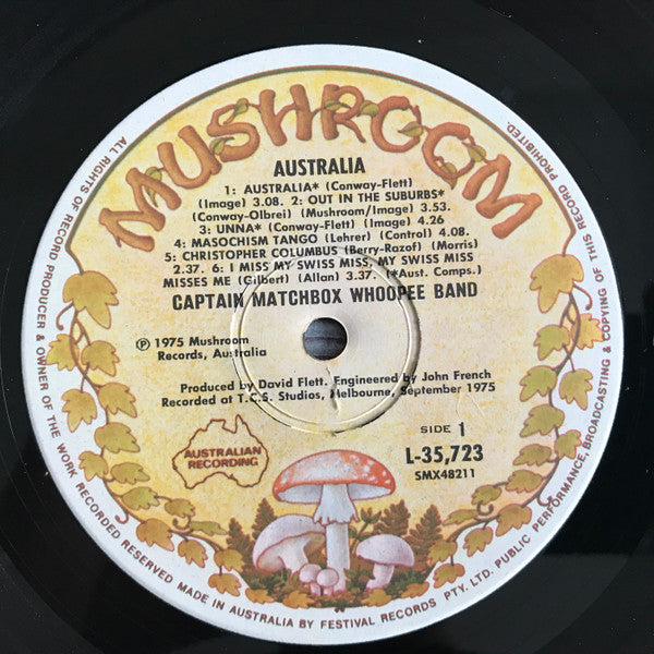 Captain Matchbox Whoopee Band : Australia (LP, Album, Gat)