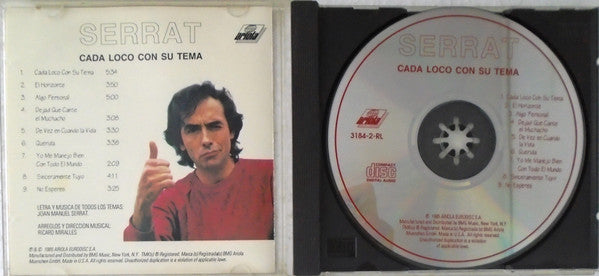 Joan Manuel Serrat : Cada Loco Con Su Tema (CD, Album, RE)