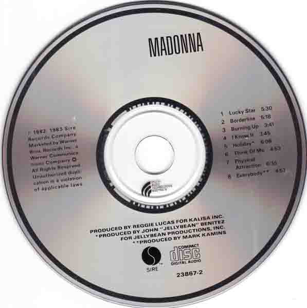 Madonna : The First Album (CD, Album, RE)