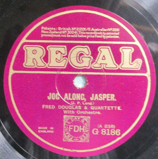 Fred Douglas / Thomas Jackson (5) : Jog Along Jasper / When Lights Are Low (Shellac, 10")