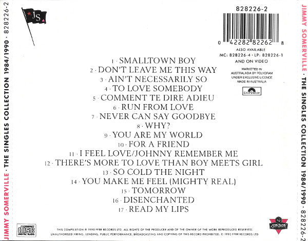 Jimmy Somerville Featuring Bronski Beat And The Communards : The Singles Collection 1984/1990 (CD, Comp)