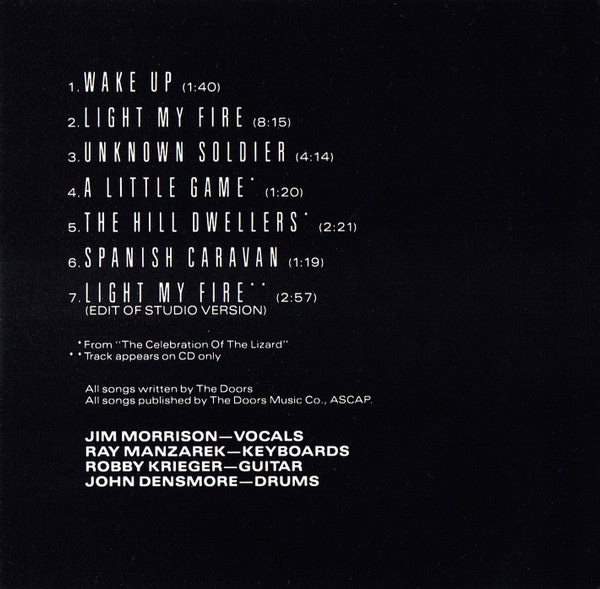 The Doors : Live At The Hollywood Bowl (CD, Album)