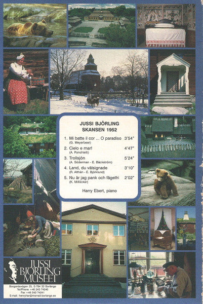 Jussi Björling : Skansen 1952 (CD, Album, Mono)