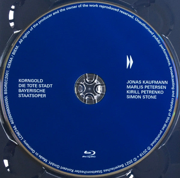 Korngold*, Jonas Kaufmann, Marlis Petersen, Kirill Petrenko, Simon Stone (6) : Die Tote Stadt (Blu-ray, Multichannel)