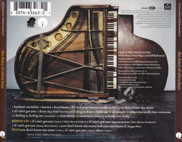 Alicia Keys : The Diary Of Alicia Keys (CD, Album + CD, Enh + Ltd)