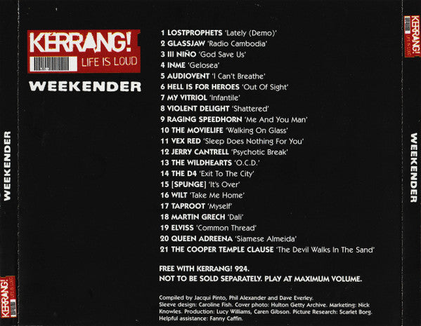 Various : Kerrang! Weekender (CD, Comp)
