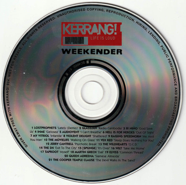 Various : Kerrang! Weekender (CD, Comp)