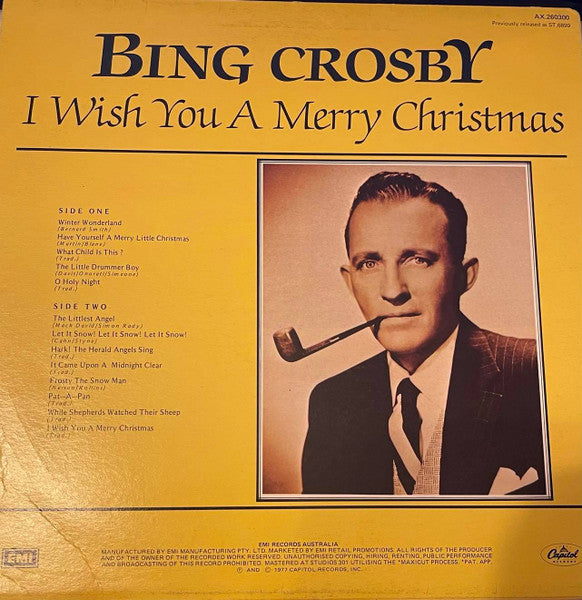 Bing Crosby : I Wish You A Merry Christmas (LP, RE)
