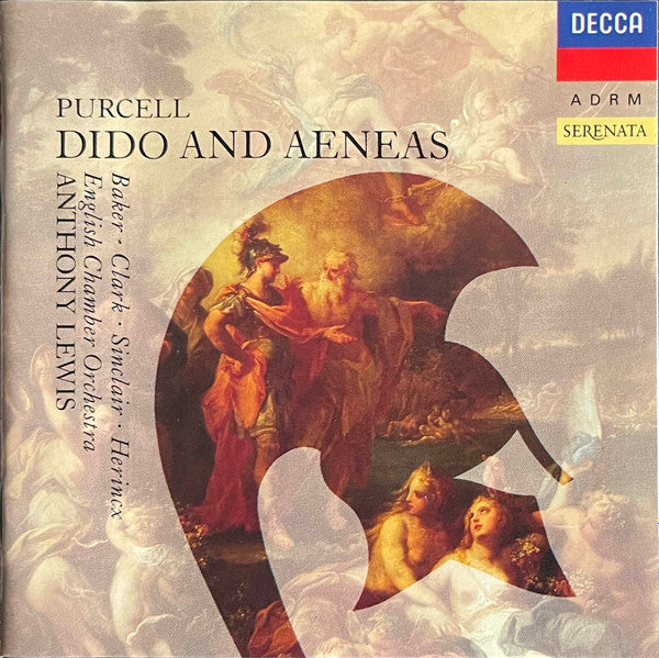 Henry Purcell, Janet Baker, Patricia Clark, Monica Sinclair, Raimund Herincx, English Chamber Orchestra, Anthony Lewis (2) : Dido And Aeneas (CD, RM)