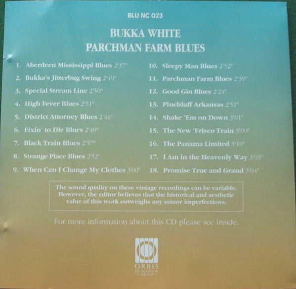 Bukka White : Parchman Farm Blues (CD, Comp, RE)