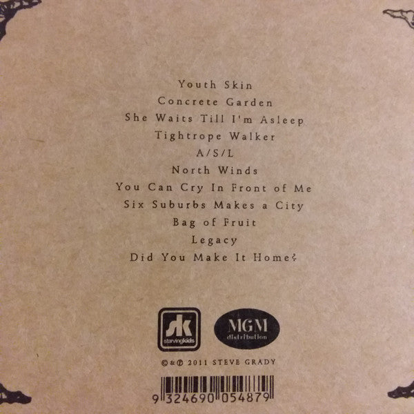 Steve Grady : Youth Skin (CD, Album)