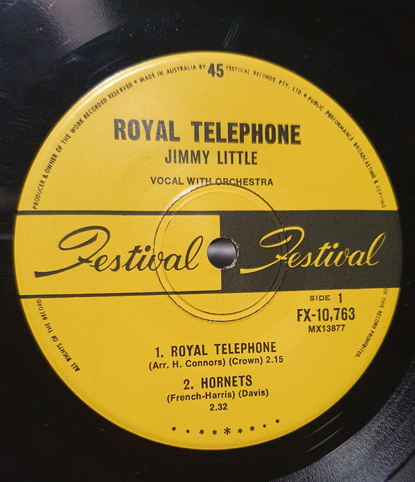 Jimmy Little : Royal Telephone (7", EP, Mono)