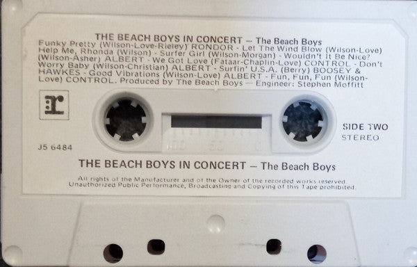 The Beach Boys : In Concert (Cass, Album)