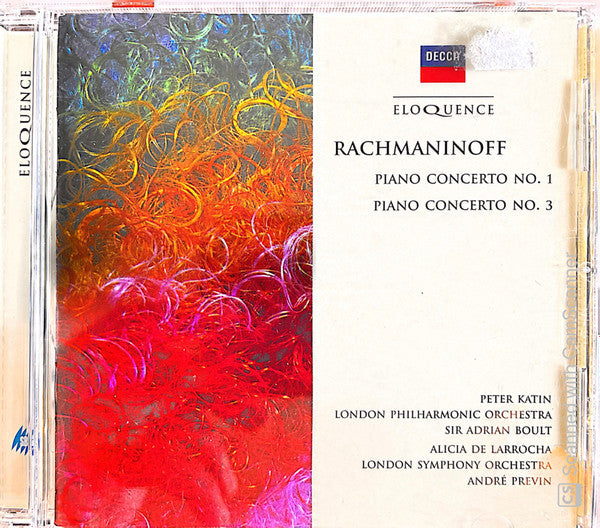 Sergei Vasilyevich Rachmaninoff : Piano Concerto No. 1 / Piano Concerto No. 3 (CD, Comp)