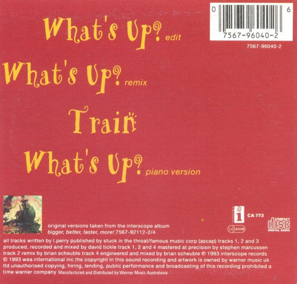 4 Non Blondes : What's Up? (CD, Single)
