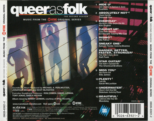 Various : Queer As Folk - The Second Season (CD, Album, Comp, Mixed)