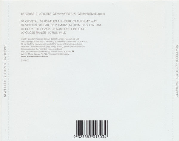 New Order : Get Ready (CD, Album)