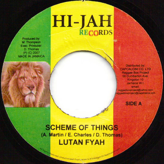 Lutan Fyah : Scheme Of Things (7")