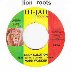 Mark Wonder : Only Solution (7")
