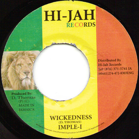 Imple-I : Wickedness (7")