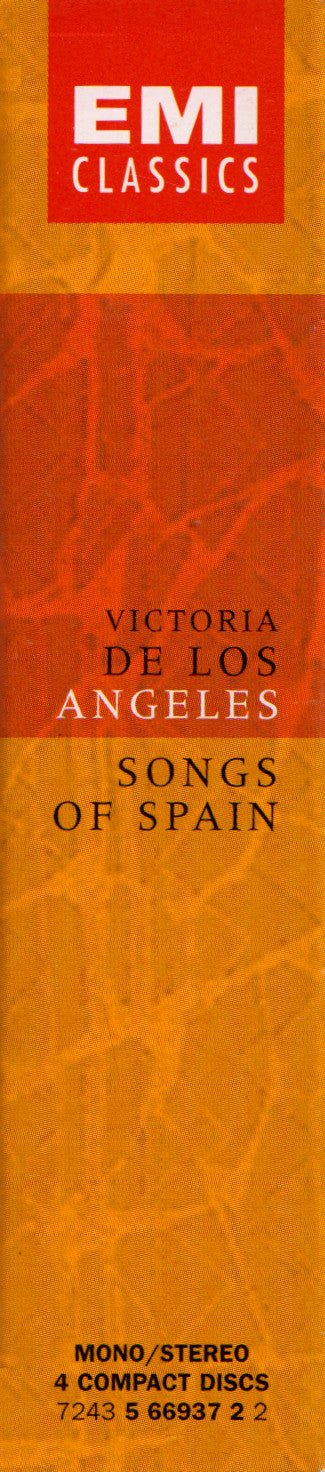 Victoria De Los Angeles : Songs Of Spain (4xCD, Comp, Mono, RM)