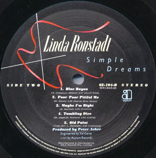 Linda Ronstadt : Simple Dreams (LP, Gat)