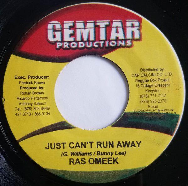 Luciano (2) / Ras Omeek : Take Me There / Just Can't Run Away (7")