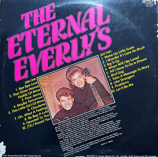 Everly Brothers : The Eternal Everly's (LP, Comp)