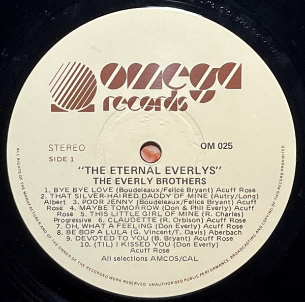 Everly Brothers : The Eternal Everly's (LP, Comp)