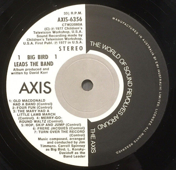 Big Bird (4) : Big Bird Leads The Band (LP, Album)