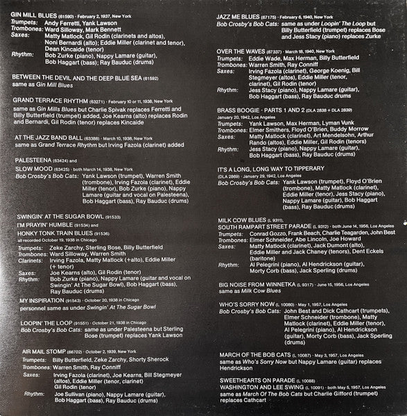 Bob Crosby Featuring The Bob Cats* : The Best Of Bob Crosby Featuring The Bob Cats (2xLP, Comp)