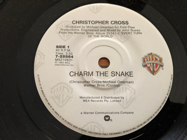 Christopher Cross : Charm The Snake (7", Single)