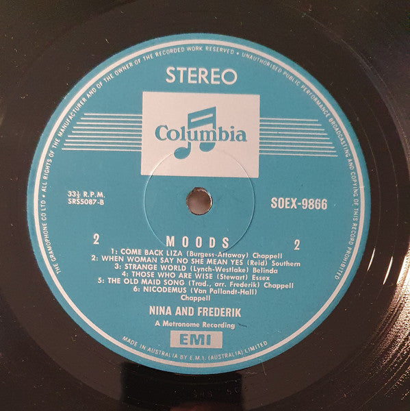 Nina & Frederik : Moods (LP, Comp)