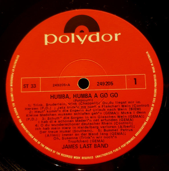 James Last : Humba Humba À Gogo (LP, Album, Mixed)