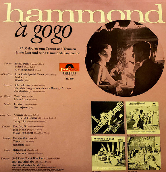 James Last Und Seine Hammond-Combo* : Hammond À Gogo (28 Melodien Zum Tanzen Und Träumen) (LP, Album, RP)