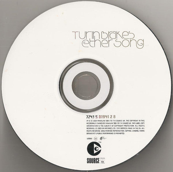 Turin Brakes : Ether Song (CD, Album, Copy Prot.)