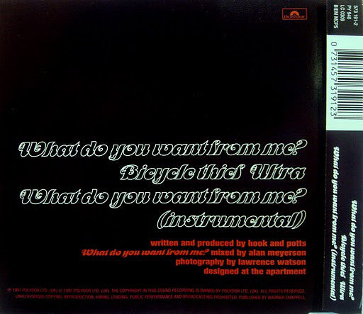 Monaco : What Do You Want From Me? (CD, Single)