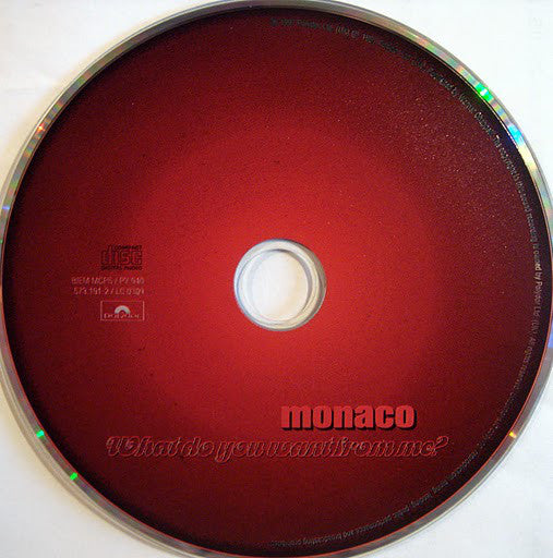 Monaco : What Do You Want From Me? (CD, Single)