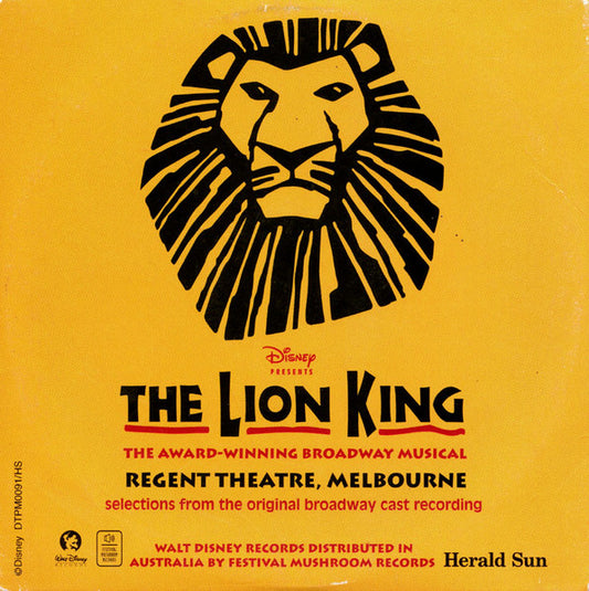 "The Lion King" Original Broadway Cast : The Lion King (CD, Maxi, Promo)