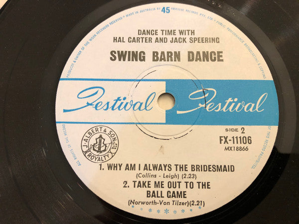Hal Carter (2) & Jack Speering : Swing Barn Dance (7", EP, Mono)