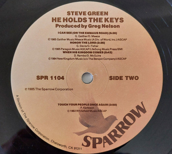 Steve Green (3) : He Holds The Keys (LP, Album)