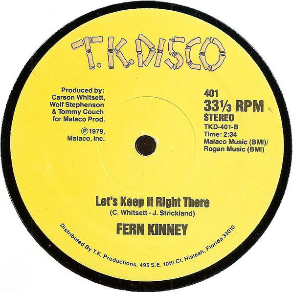 Fern Kinney : Groove Me (12")